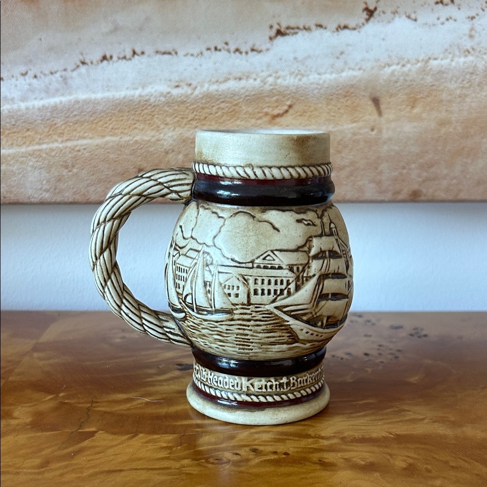 Vintage Avon Handcrafted Ceramic Sailing Stein